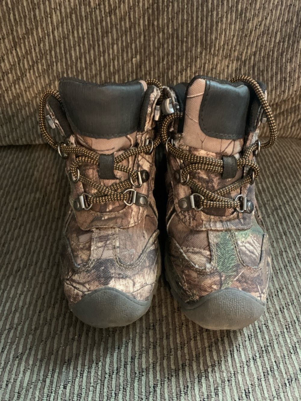 Ozark Trail Kids Camo Hiking Boots - Brown/Green